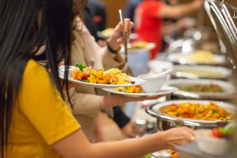 Happy guests at event